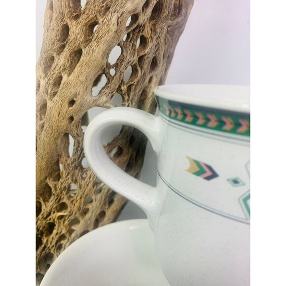 4 Vintage Studio Nova Adirondack Y2201 Aztec Southwest Coffee Tea Cups  3" - Picture 4 of 8